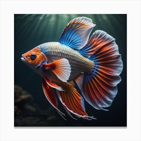 Siamese Fighting Fish Canvas Print