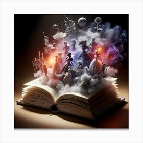 rainbow book Canvas Print