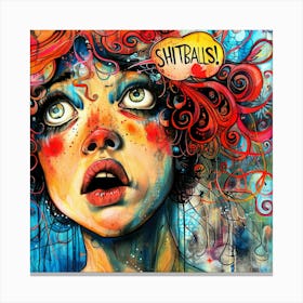 Shitballs - I Swear Canvas Print