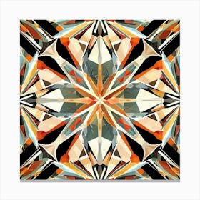 Seamless Pattern Of Abstract Kaleidoscopic Geometry. Canvas Print