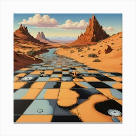 'Checkers' Canvas Print