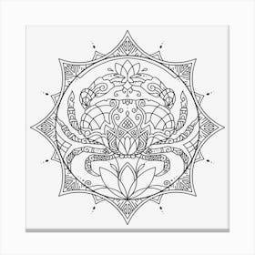 Aquatic Mandala 07 Canvas Print