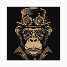 Steampunk Monkey 14 Canvas Print