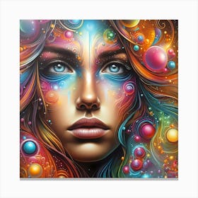 Psychedelic Woman 2 Canvas Print