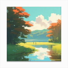 Landscape Painting 236 Canvas Print