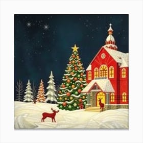 Christmas Village Canvas Print