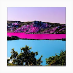 Pink Lake 1 Canvas Print