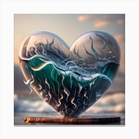 Heart Of The Ocean Print  Canvas Print