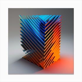 Abstract 3d Rendering Canvas Print