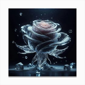 Water Rose Canvas Print