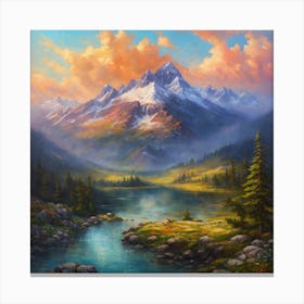 Mountain Landscape Canvas Print