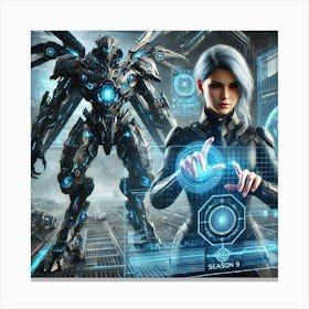 Alina Volkov Kaiju Mech Creator Canvas Print