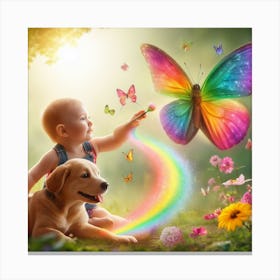 Baby, Schmetterlinge 2 Canvas Print