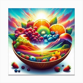 Fruit Bowl Canvas Print