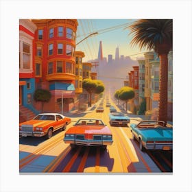 San Francisco Street Scene Canvas Print