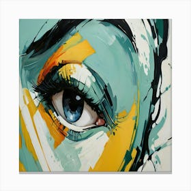 Eye Of A Woman Canvas Print