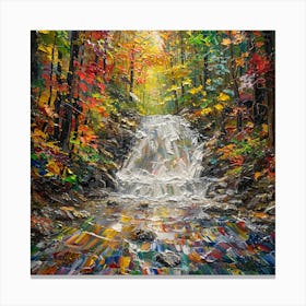 Waterfall In The Forest 1 Canvas Print