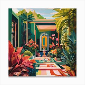 Tropical Garden Canvas Print