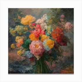  Wild Flowers Style Van Gogh  Canvas Print