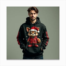 Fox Hoodie 2 Canvas Print