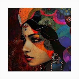 Woman'S Face 8 Canvas Print