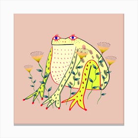 Frog New2 Square Canvas Print