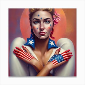 American Girl 7 Canvas Print