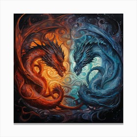 Dragons - Fusion Canvas Print