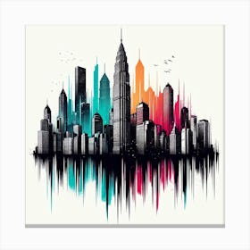 City Skyline Canvas Art Canvas Print