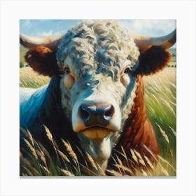 Simmental Bull Canvas Print