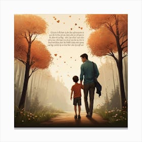 Father's day 1 Canvas Print