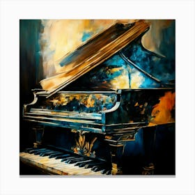 Grand Piano Canvas Print