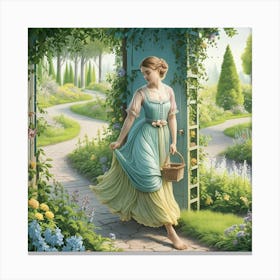 Into The Garden I Go 1 Canvas Print