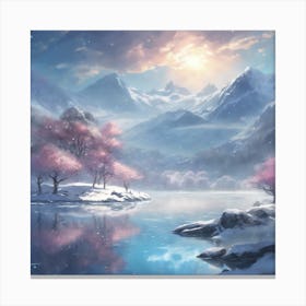 974167 Create A Serene Anime Landscape Featuring A Pictur Xl 1024 V1 0 Canvas Print