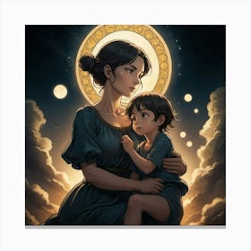 Mother And Child Canvas Print