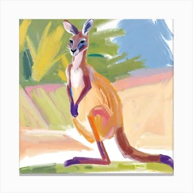 Kangaroo 01 Canvas Print