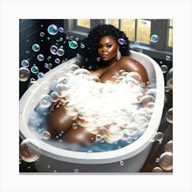 Bathed In Bubbles Canvas Print