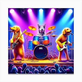 Band Of Dogs Canvas Print