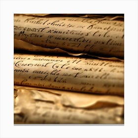 Old Manuscripts 10 Canvas Print