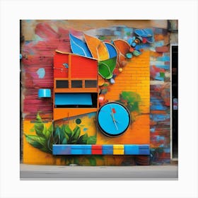 Colorful Street Art 1 Canvas Print