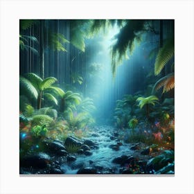 Forest In The Rain Canvas Print