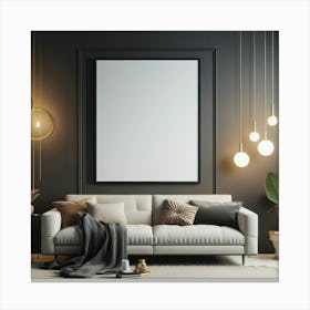 Modern Living Room 2 Canvas Print