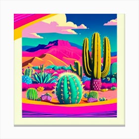 Cactus Desert 1 Canvas Print