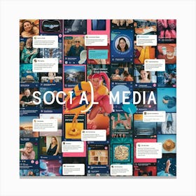 Social Media Canvas Print