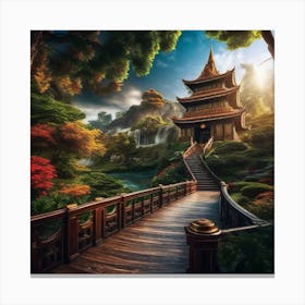 Asian Pagoda 4 Canvas Print