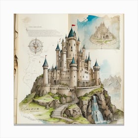 Castle In The Sky Canvas Print