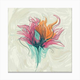 Abstract Flower 1 Canvas Print