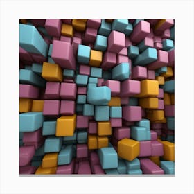 Abstract Cubes 2 Canvas Print