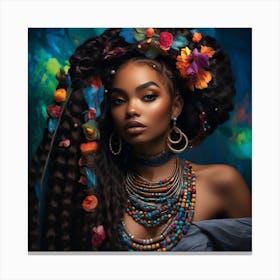 Afro Bohemian Canvas Print