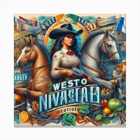West To Nivada Canvas Print